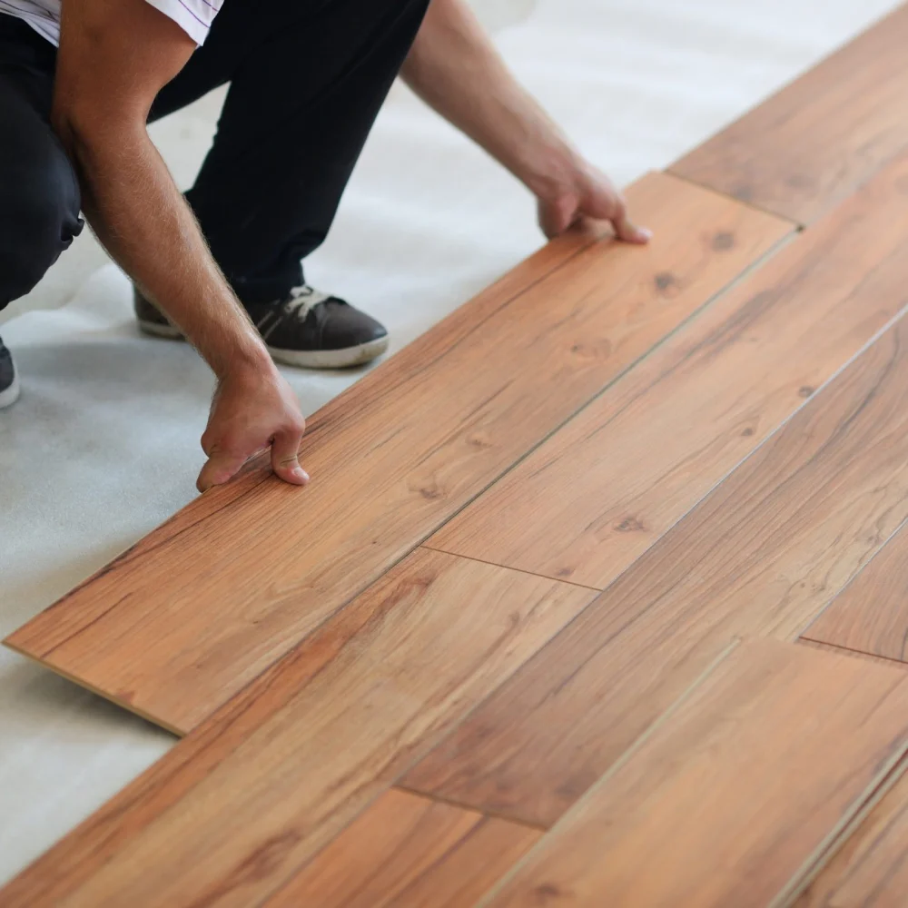rust wooden floor