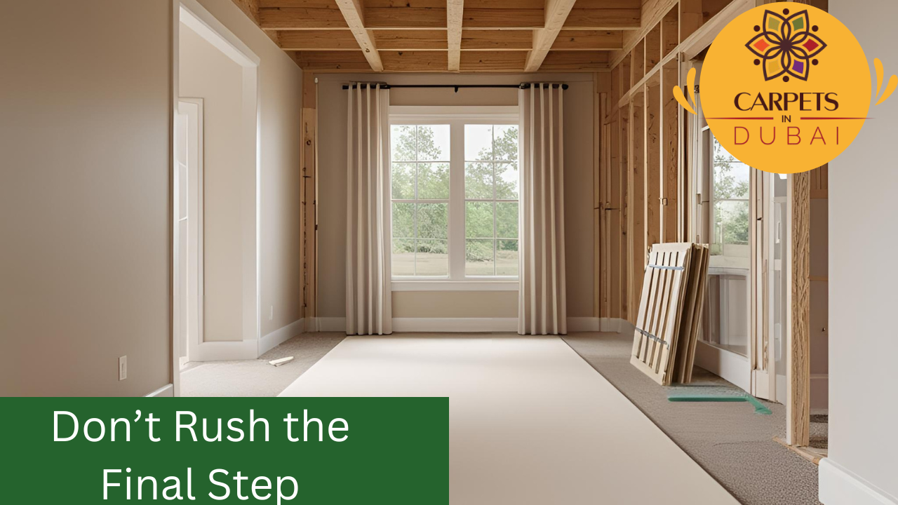 Don’t Rush the Final Step