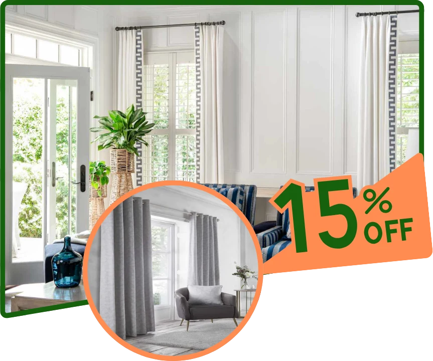 Window curtains for lounge
