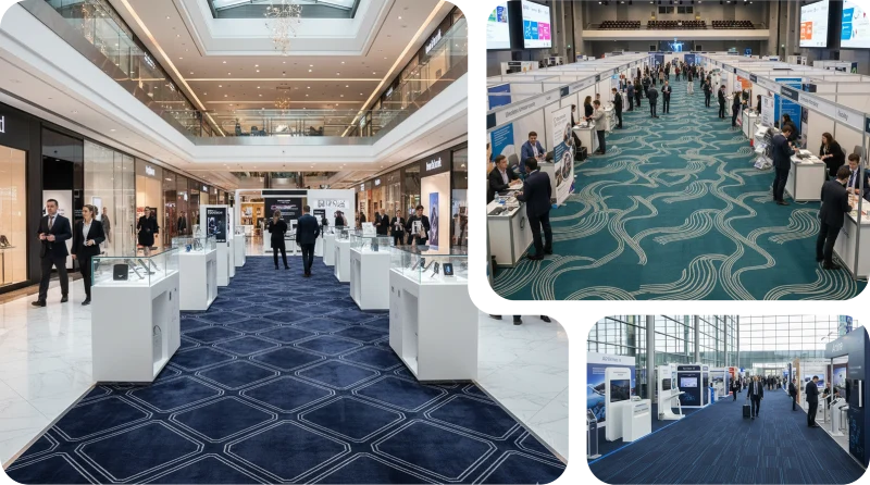 Trade show carpets Dubai